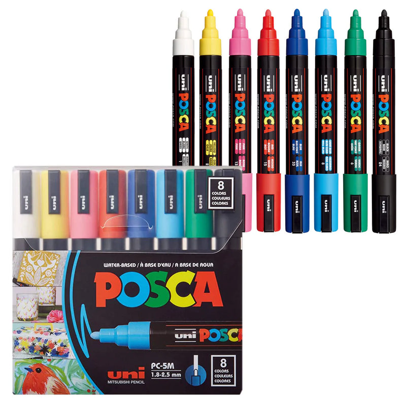 POSCA Paint Markers Set PC-5M | Paint Rocks, Shoes & Mugs